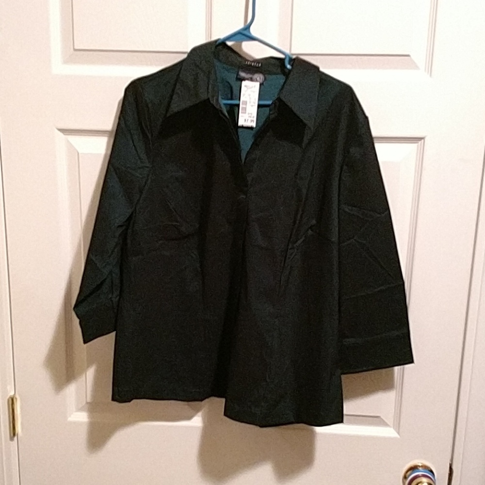 Venezia Jeans blue button up shirt 14/16 NWT
